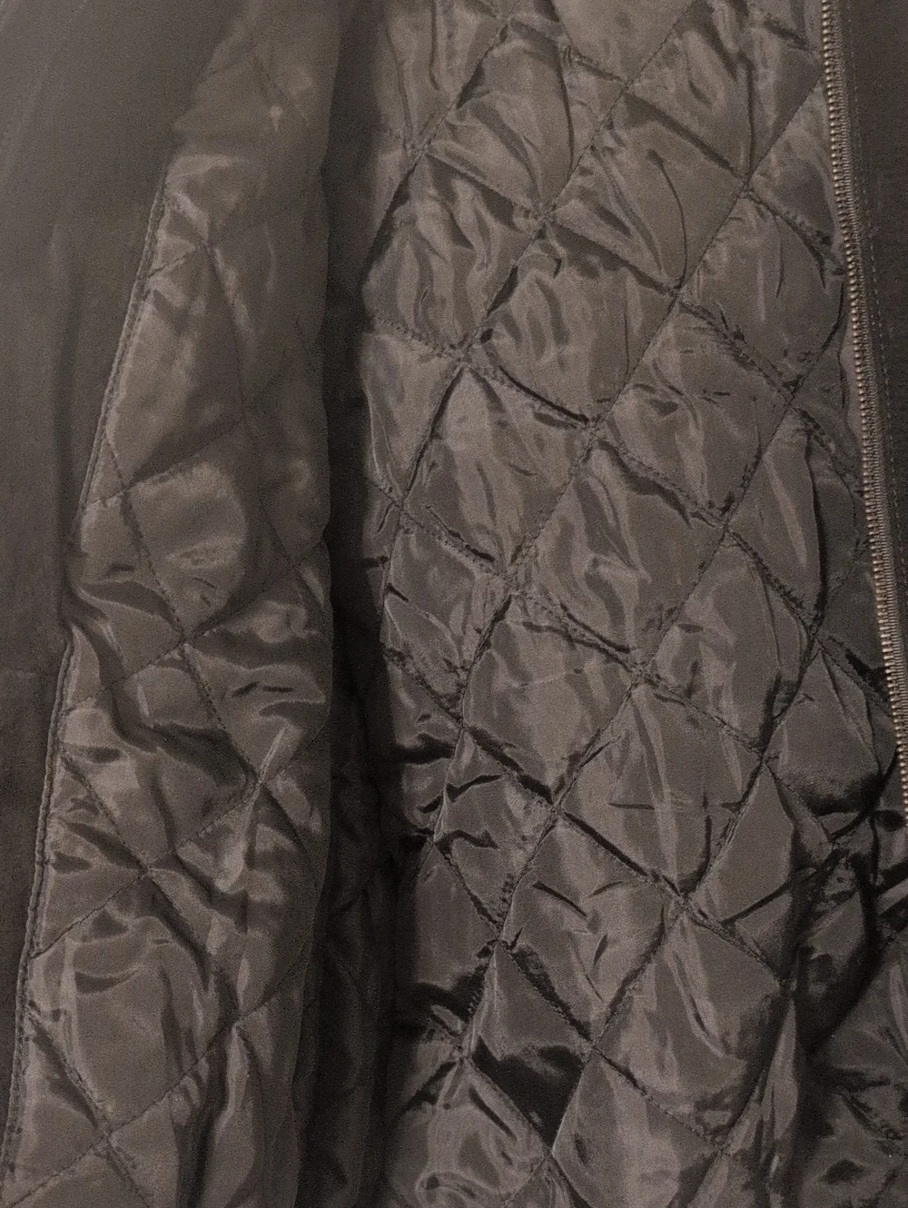Vintage St. John's Bay Black Suede Leather Medium Bomber Jacket